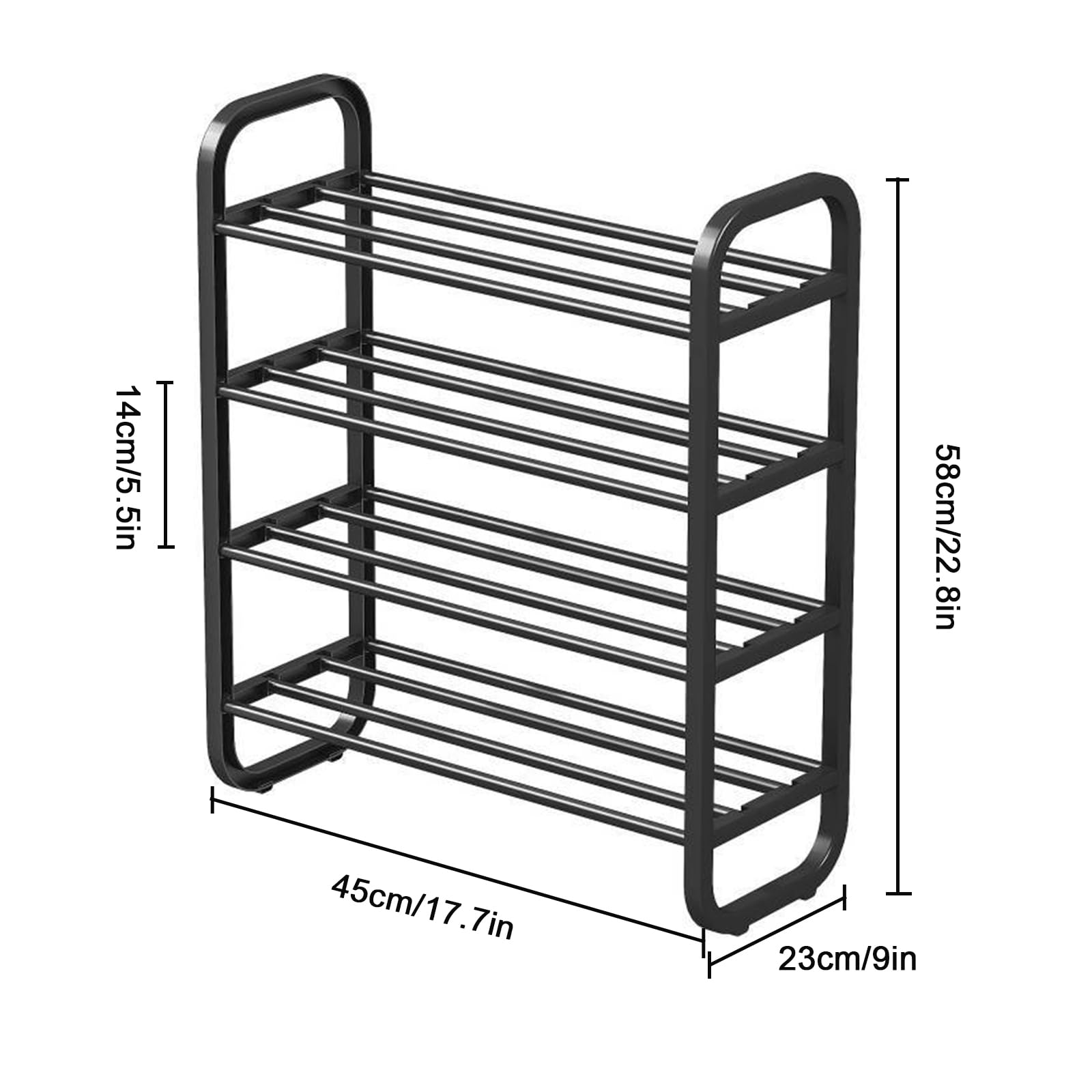 Amazon｜シューズラック 4段 靴収納 靴棚 12足 下駄箱 組み立て式 大